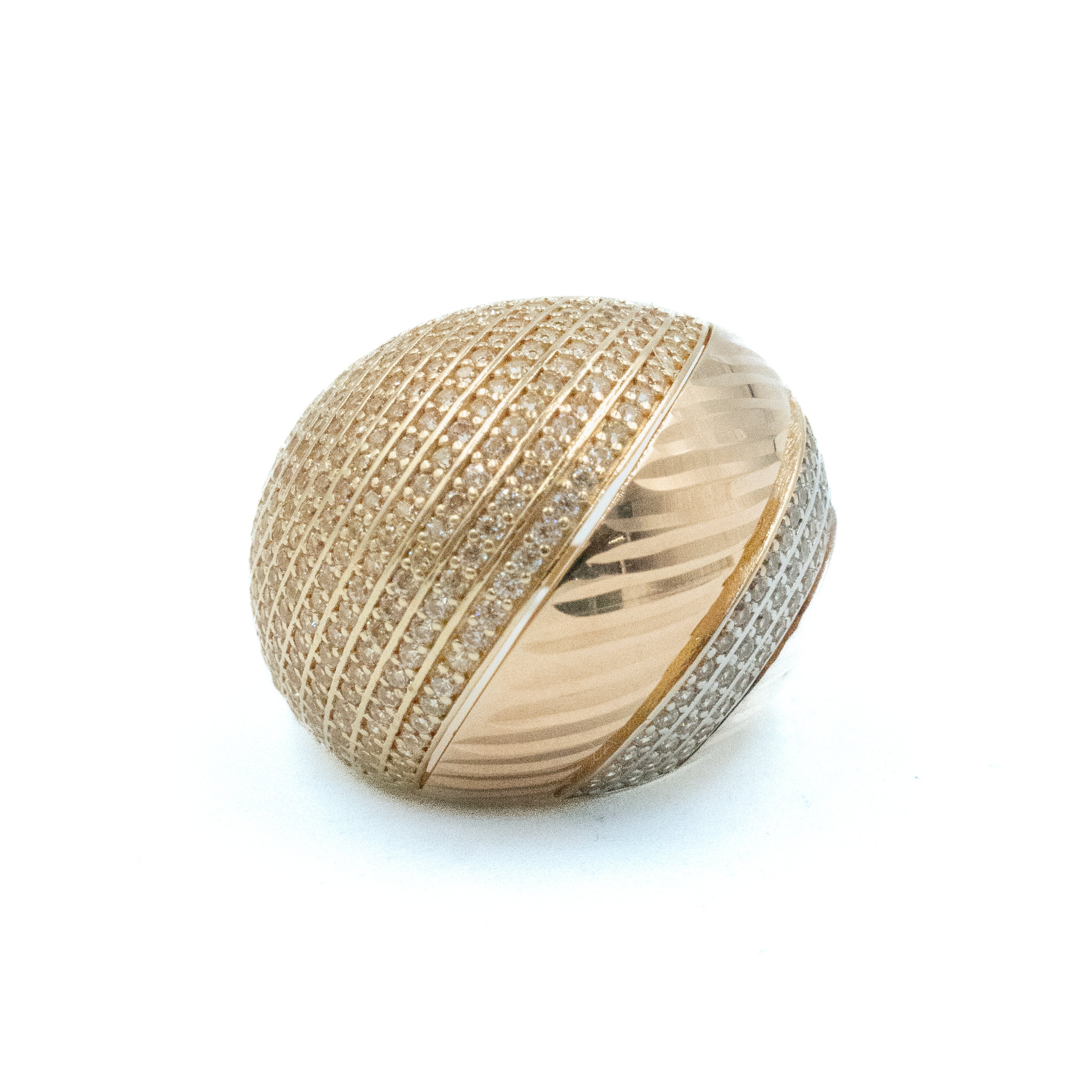 ANILLO CON PIEDRA ZIRCONIA ORO 14K