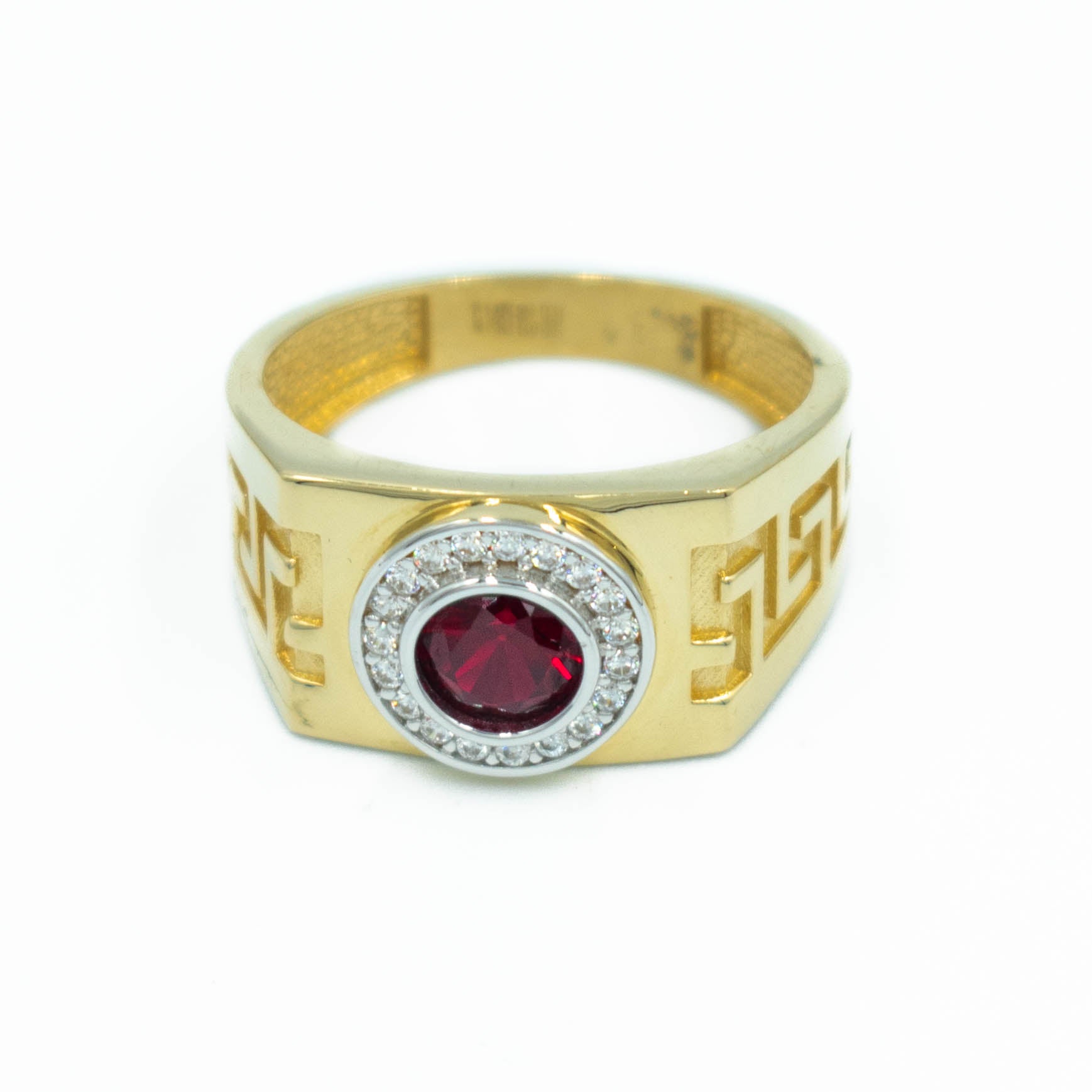 ANILLO CON PIEDRAS ZIRCONIA ORO 14K