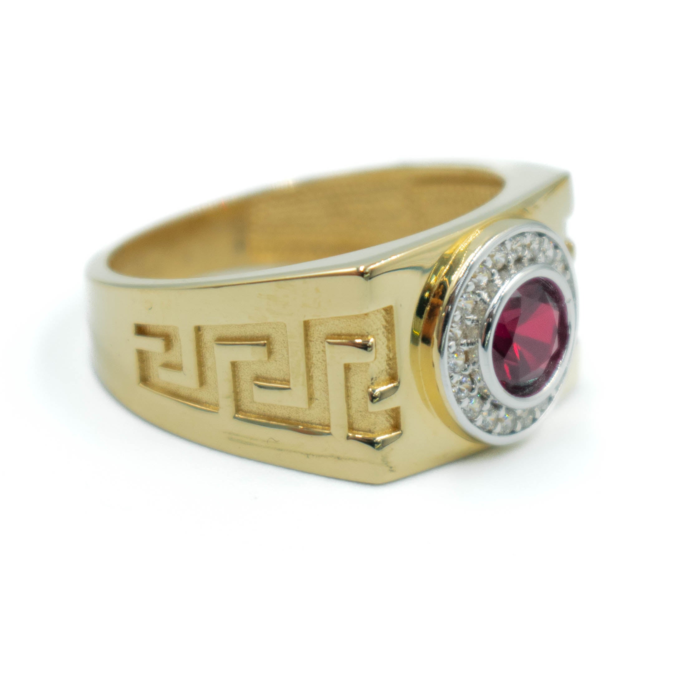 ANILLO CON PIEDRAS ZIRCONIA ORO 14K