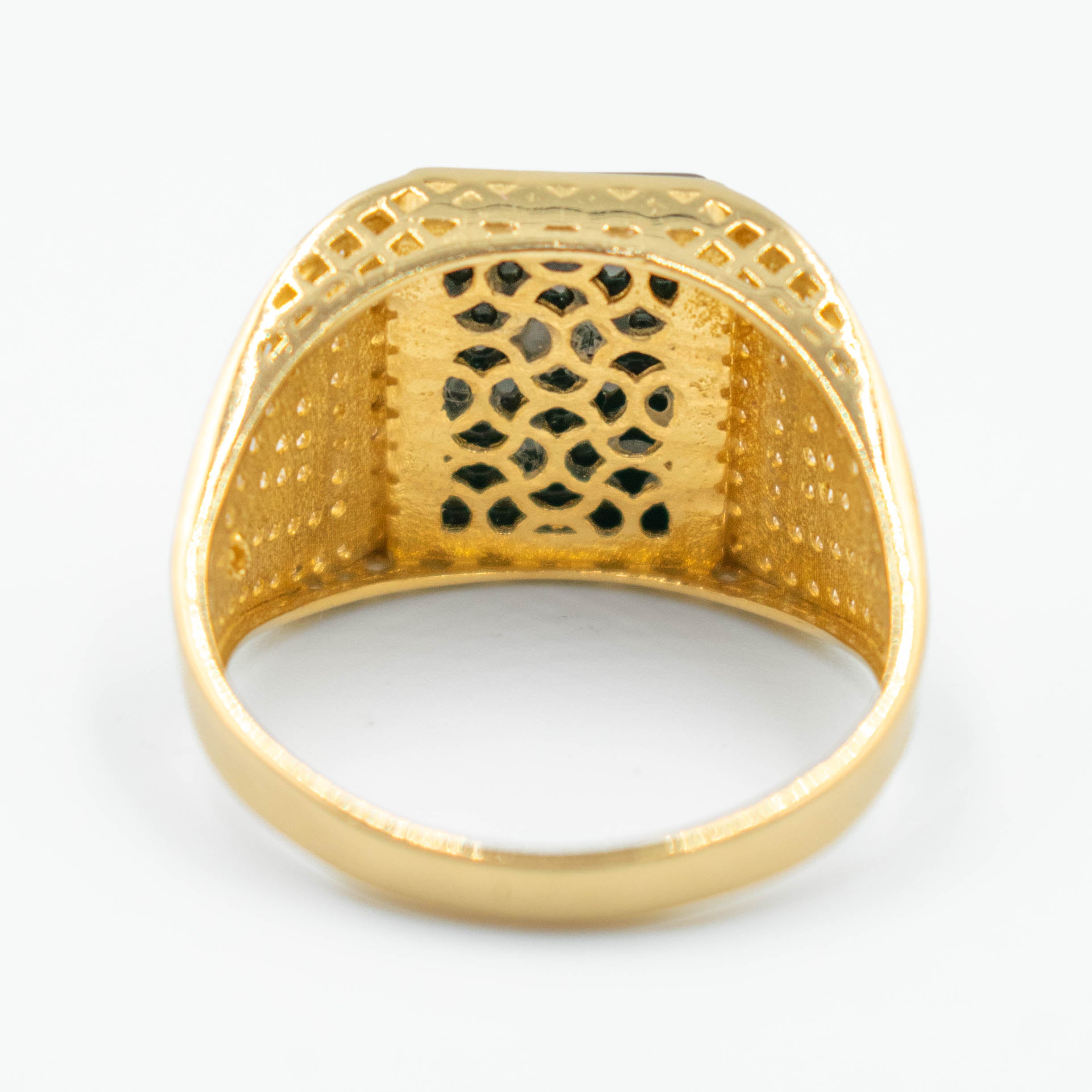 ANILLO CON PIEDRA ONIX ORO 14K