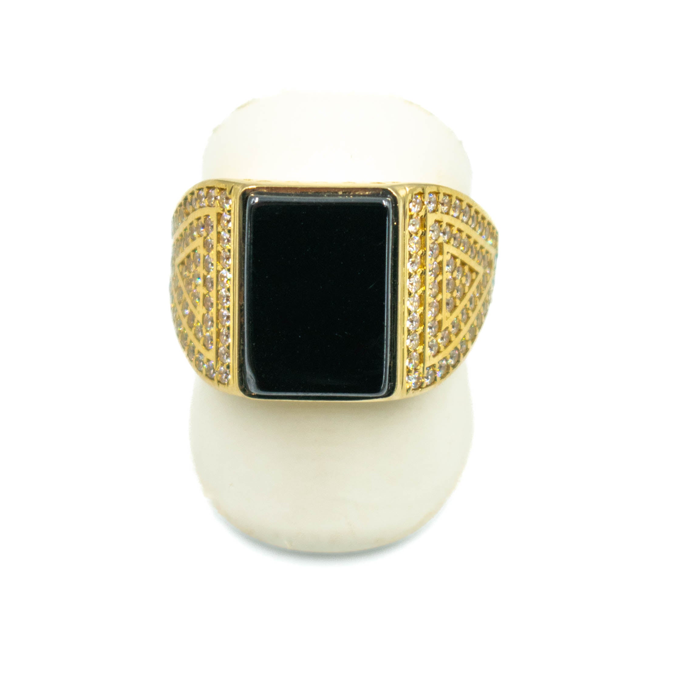 ANILLO CON PIEDRA ONIX ORO 14K