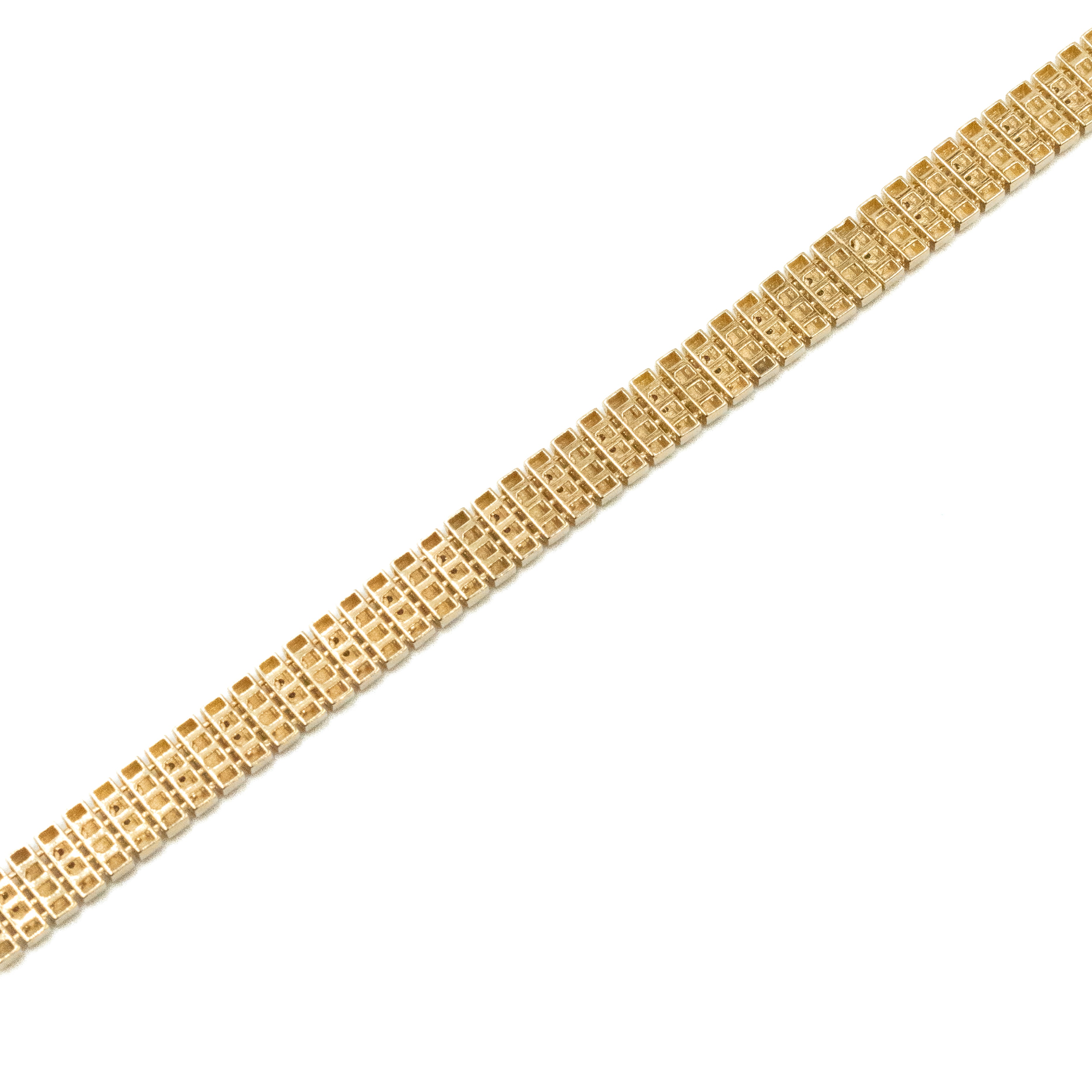 PULSERA CON PIEDRAS ZICONIAS ORO 14K
