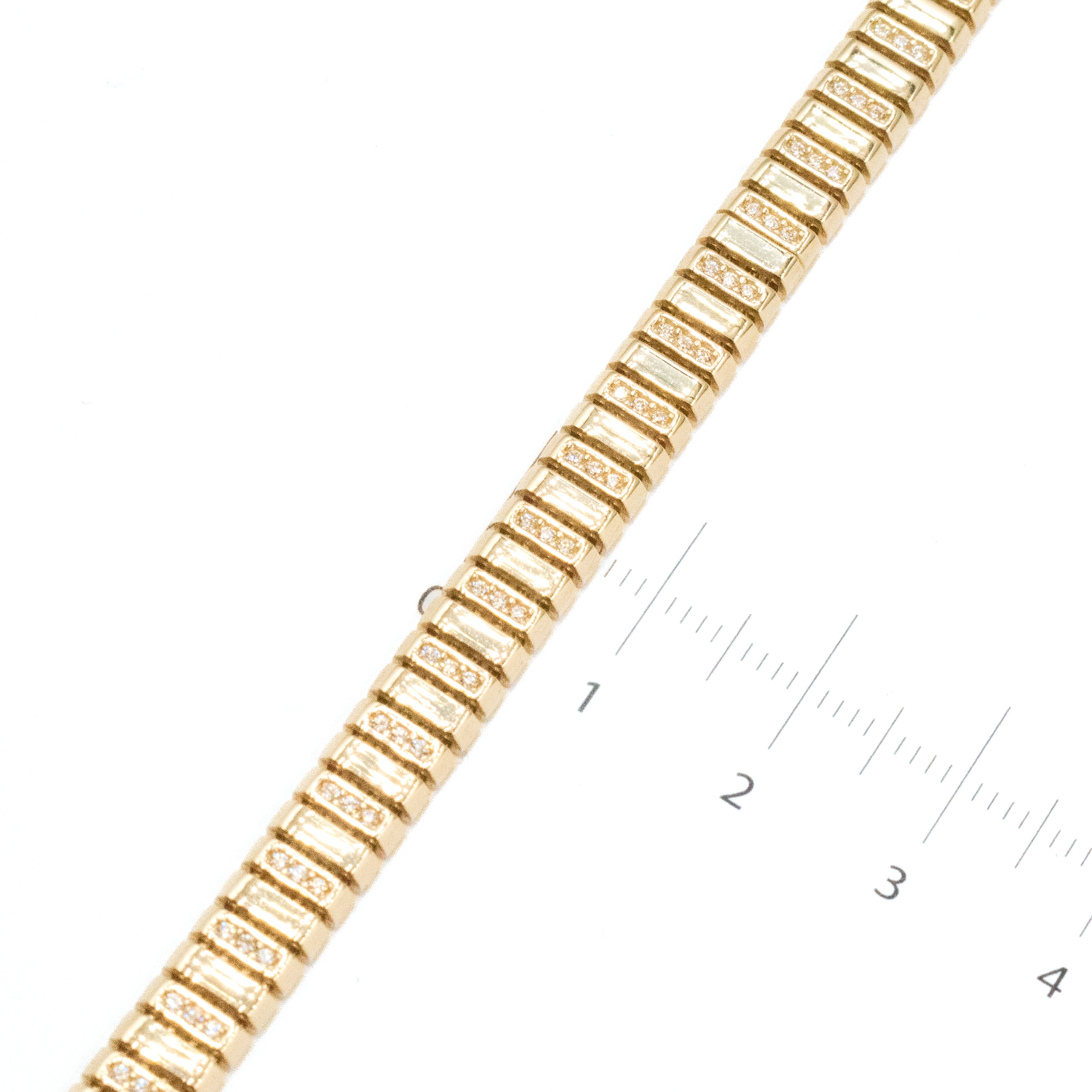 PULSERA CON PIEDRAS ZICONIAS ORO 14K