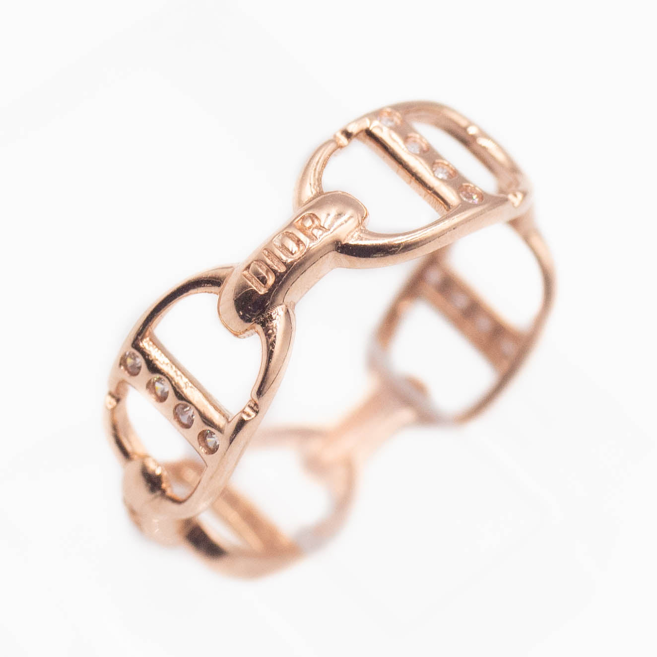 ANILLO ORO ROSA CON ZIRCONIA 14K