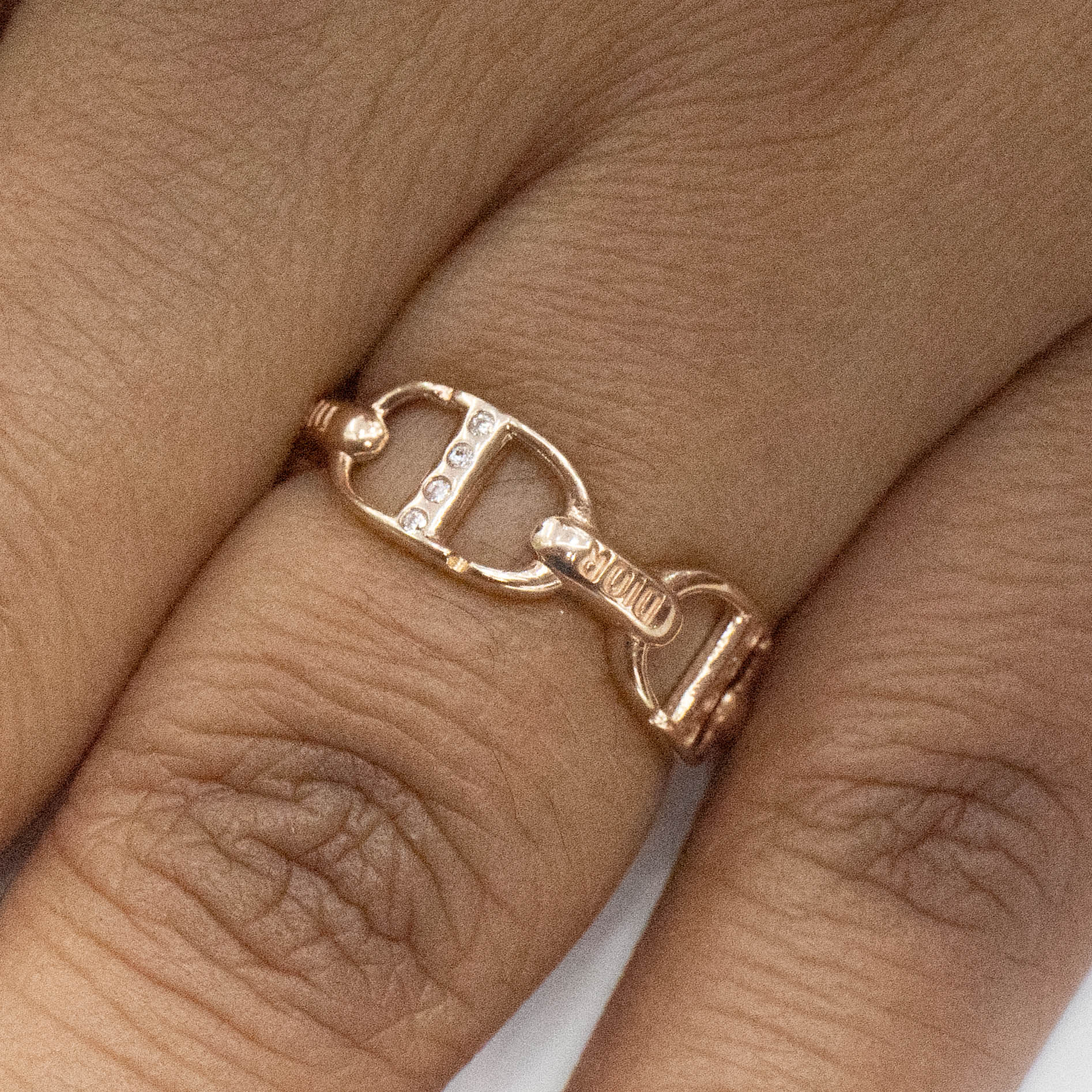 ANILLO ORO ROSA CON ZIRCONIA 14K