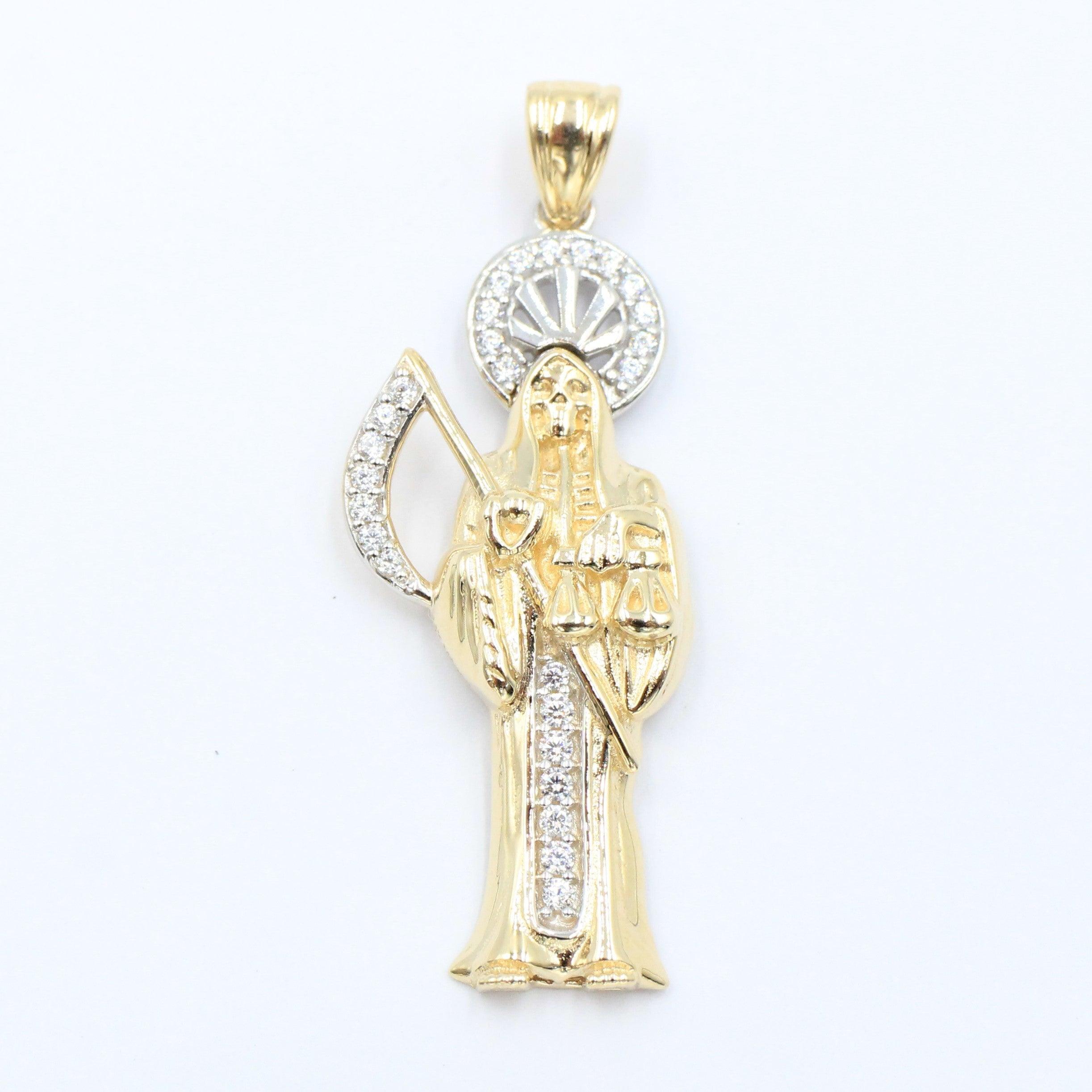 Dijes de la Santa Muerte de Oro 14K La más alta calidad Orovel's Collection Dijes de la Santa Muerte de Oro 14K La más alta calidad Orovel's Collection