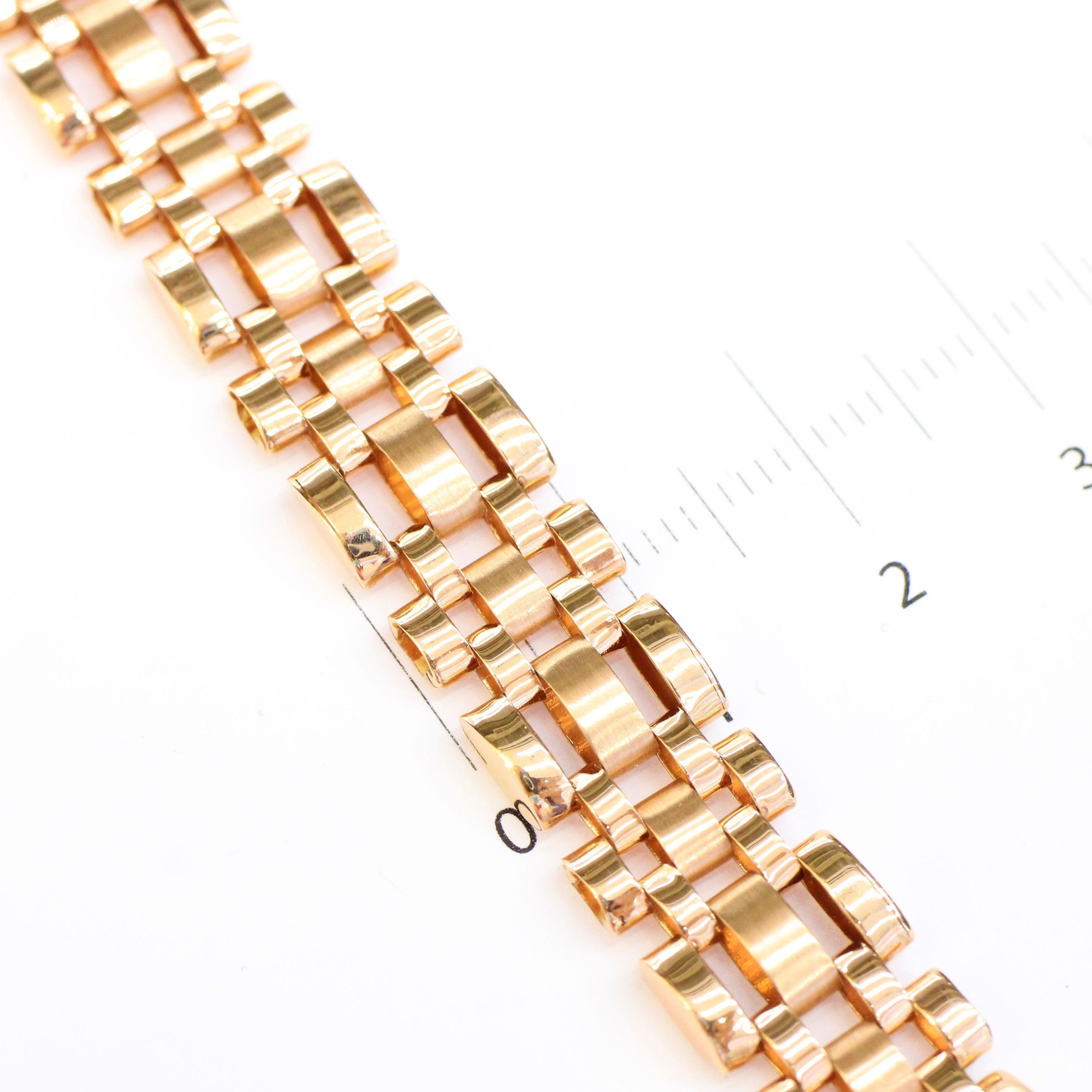 Esclava para caballero en oro rosa 14k - Orovel's Collection