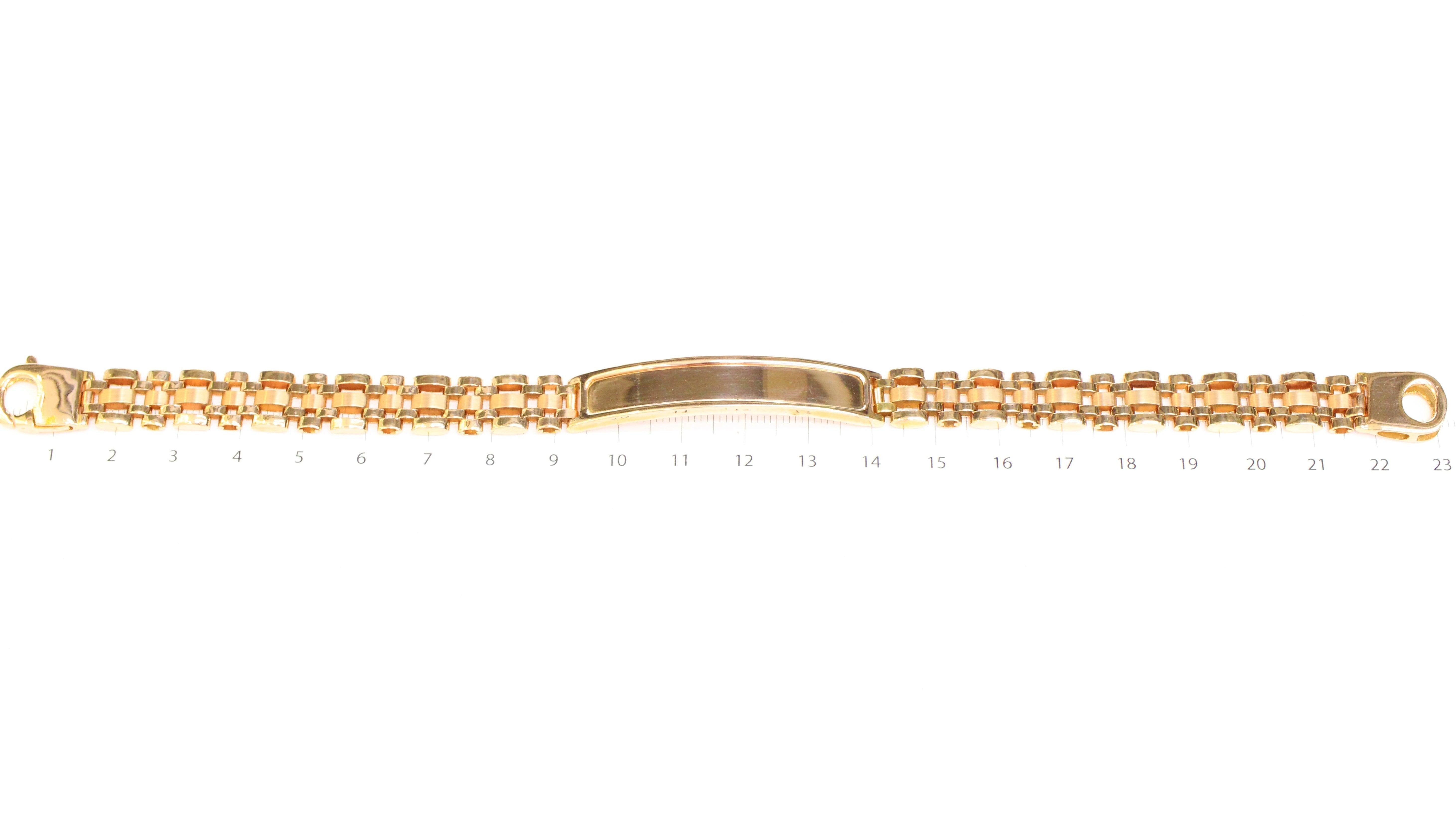 Esclava para caballero en oro rosa 14k - Orovel's Collection