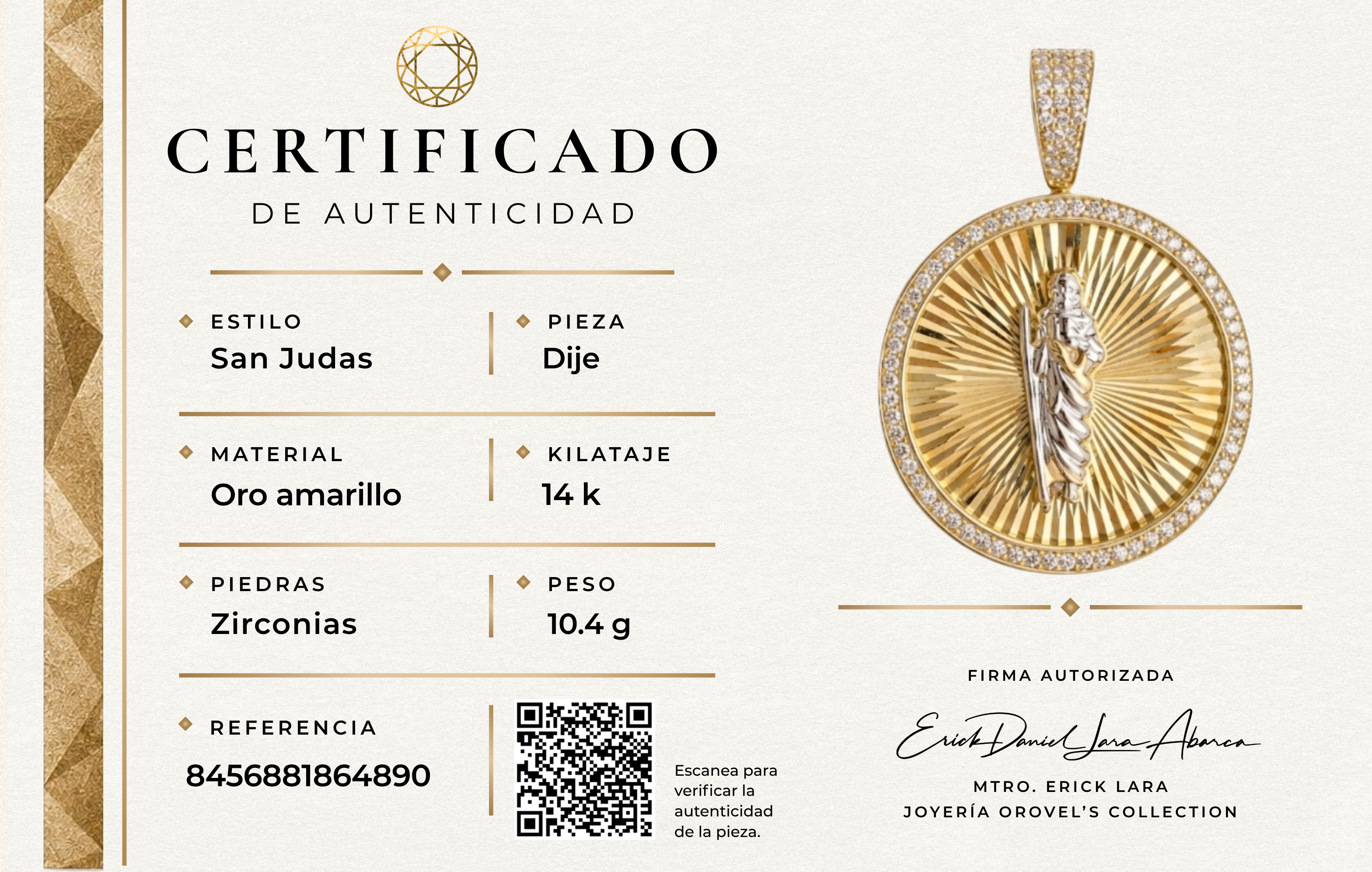 DIJE SAN JUDAS ORO 14K