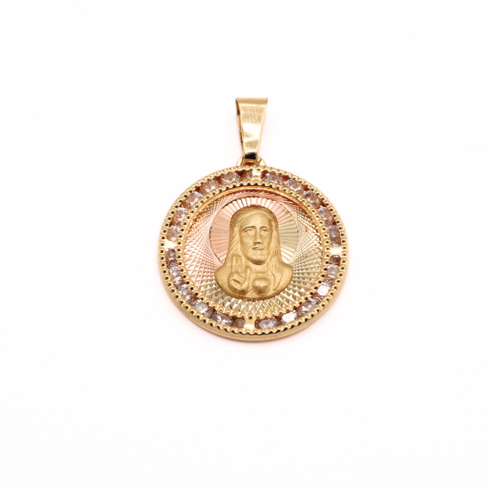 MEDALLA SAGRADO CORAZÓN ORO 14K