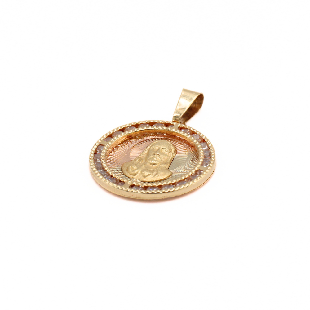 MEDALLA SAGRADO CORAZÓN ORO 14K