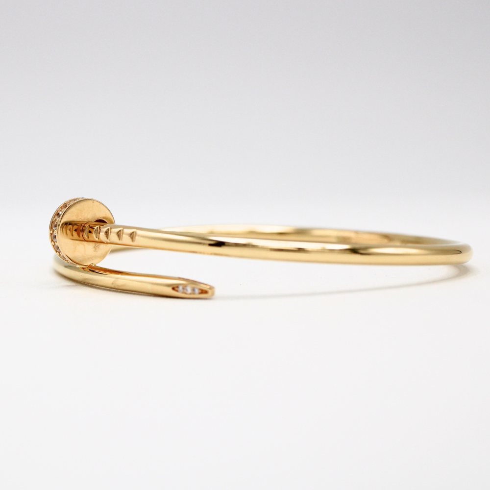 ARO CLAVO MAISO CON ZIRCONIAS ORO 14K