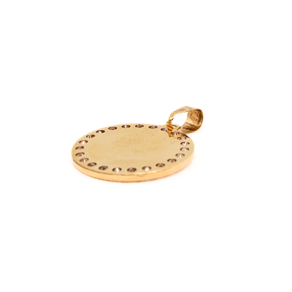 MEDALLA SAGRADO CORAZÓN ORO 14K