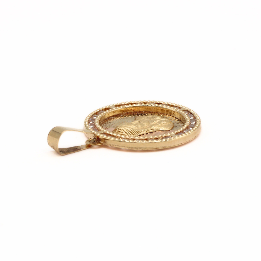 MEDALLA SAGRADO CORAZÓN ORO 14K