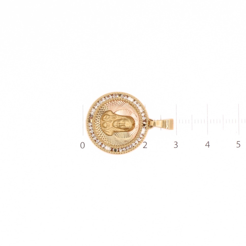 MEDALLA SAGRADO CORAZÓN ORO 14K
