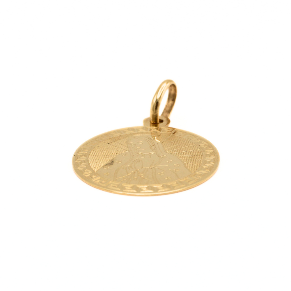 MEDALLA VIRGEN DE GUADALUPE ORO 14K