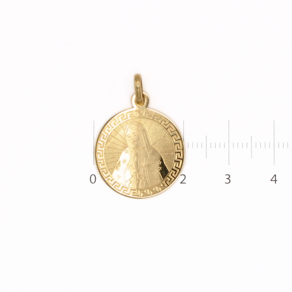 MEDALLA VIRGEN DE GUADALUPE ORO 14K