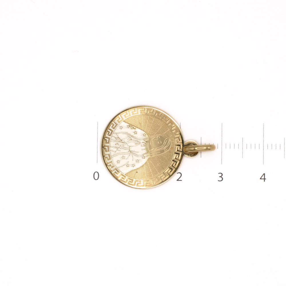 MEDALLA VIRGEN DE GUADALUPE ORO 14K