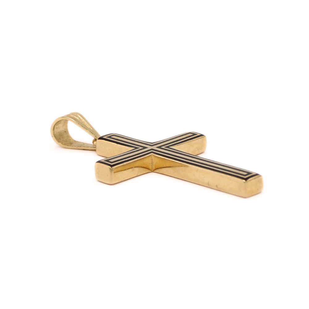 DIJE CRUZ ORO 14K
