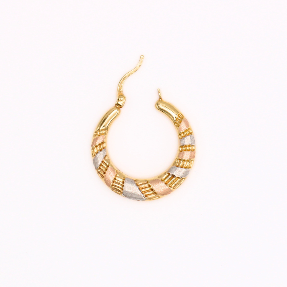 ARRACADAS TRES OROS 14K