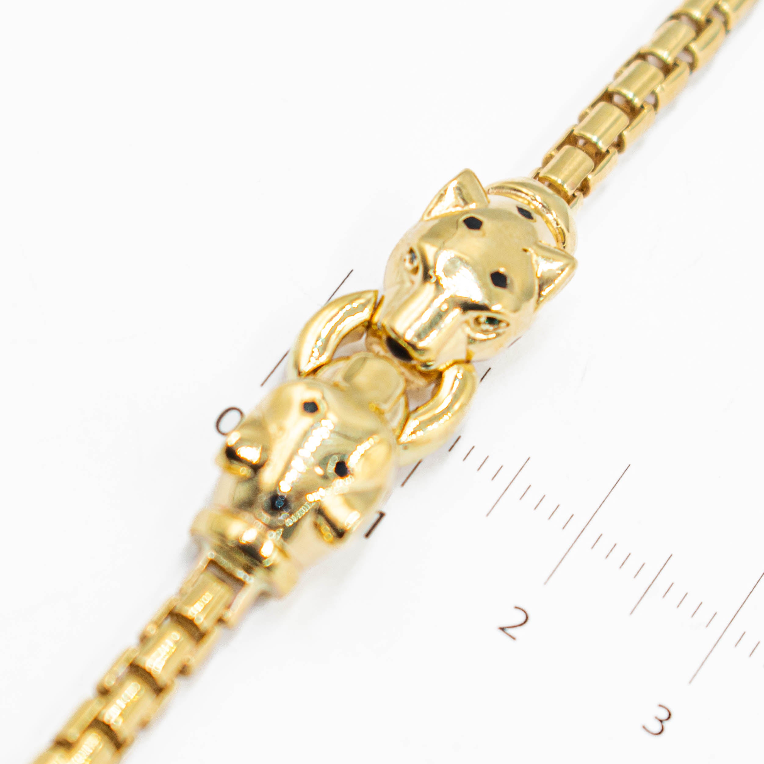 PULSO DE JAGUAR MARCA DE DISEÑADOR ORO 14K