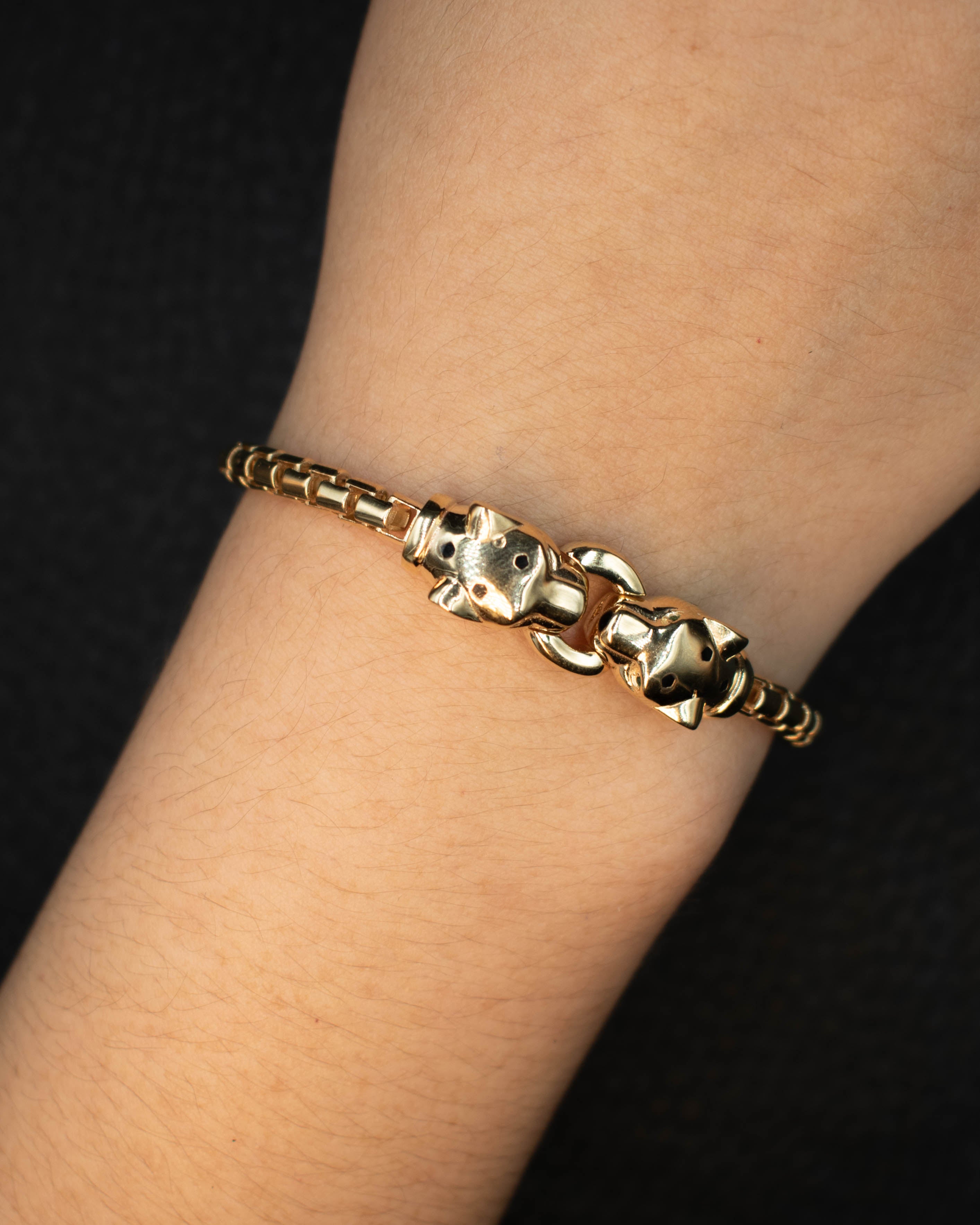 PULSO DE JAGUAR MARCA DE DISEÑADOR ORO 14K