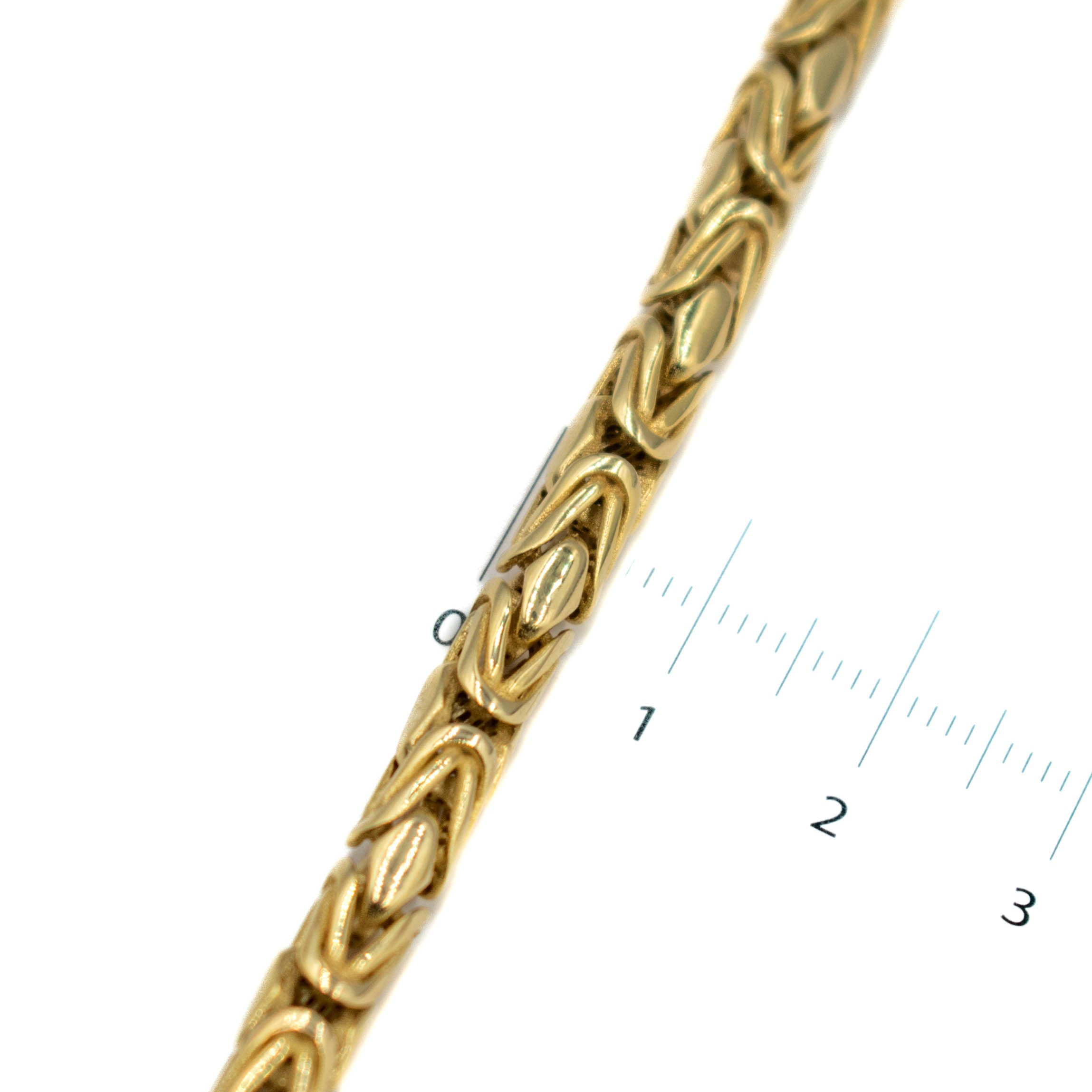 PULSERA ESTILO REY HUECA ORO 14K