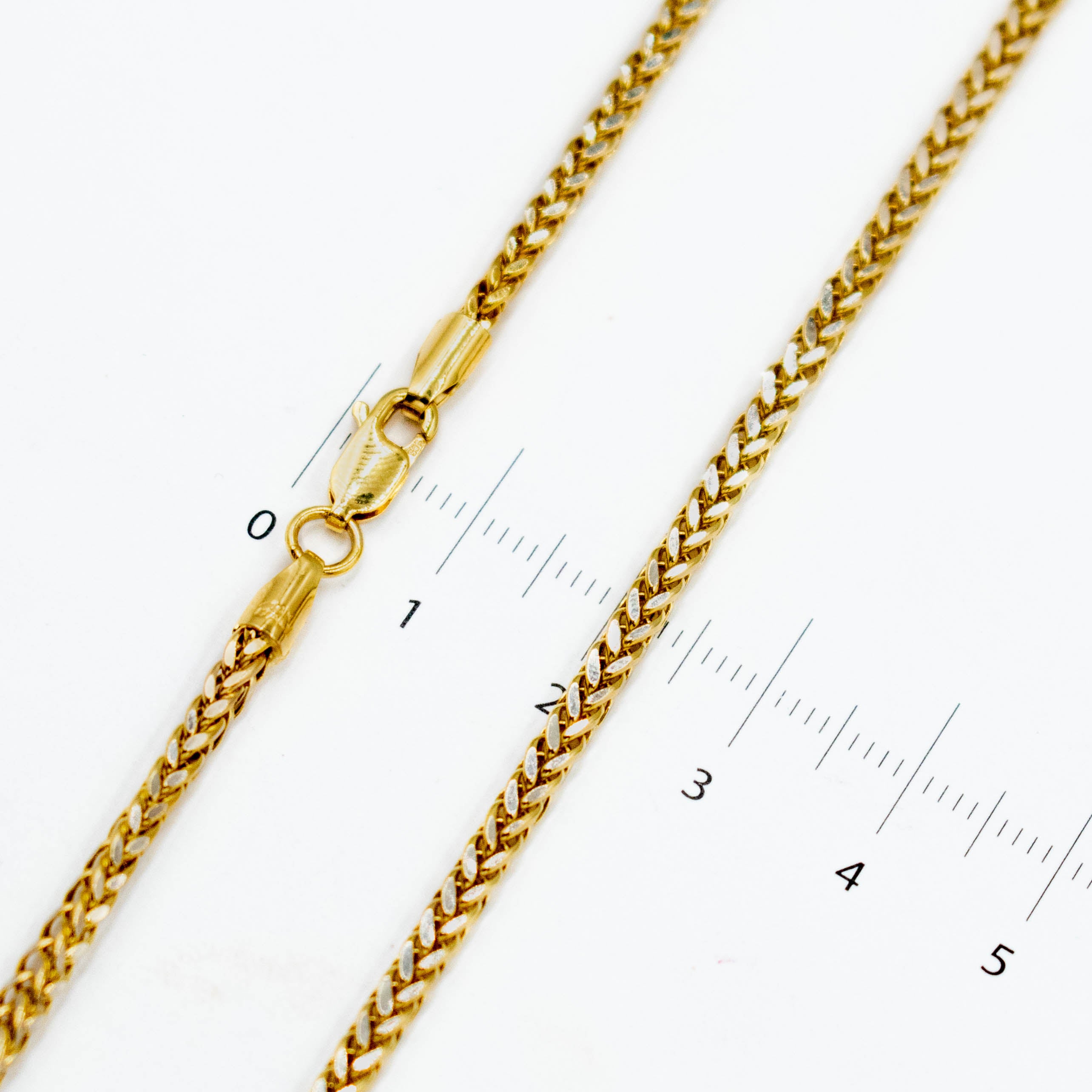 CADENA ESPIGA ORO 14K