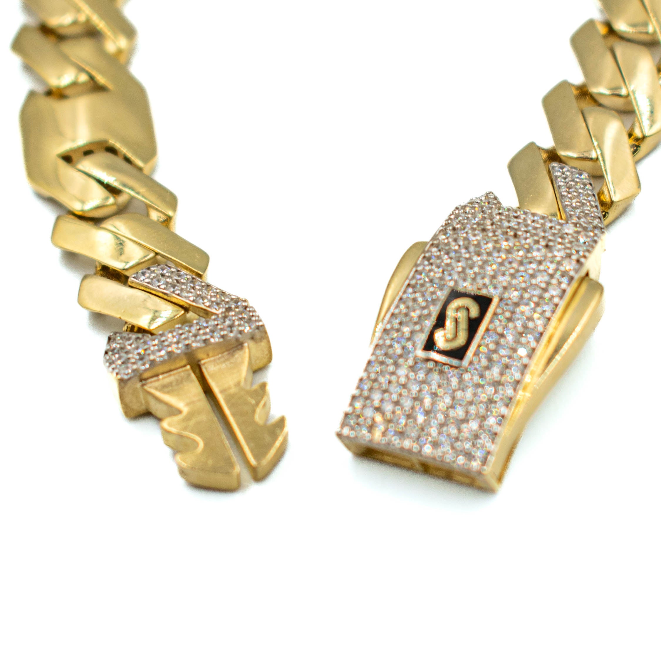 PULSERA ESTILO SHADE HUECA ORO 14K