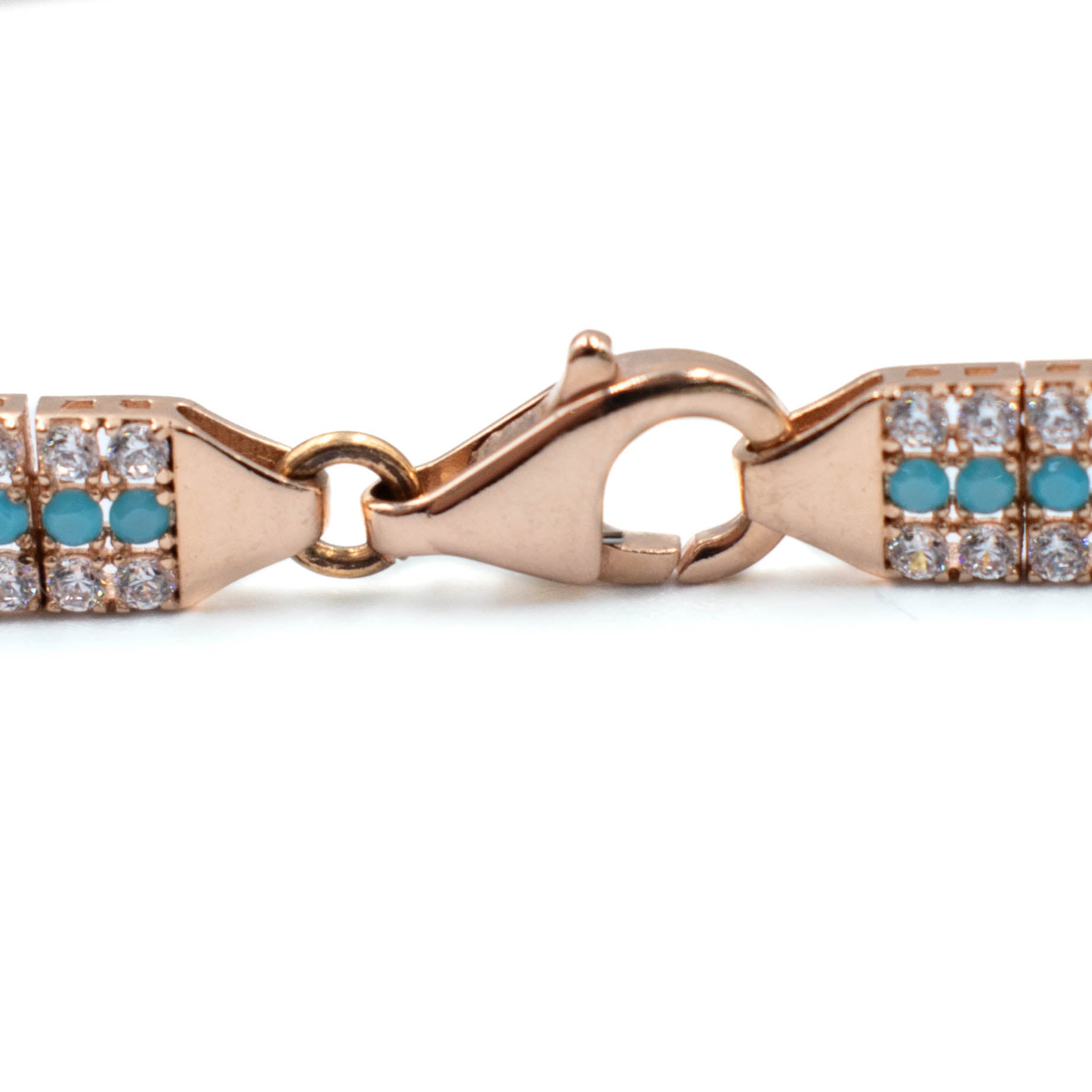 PULSERA CON PIEDRAS ZIRCONIAS ORO 14K