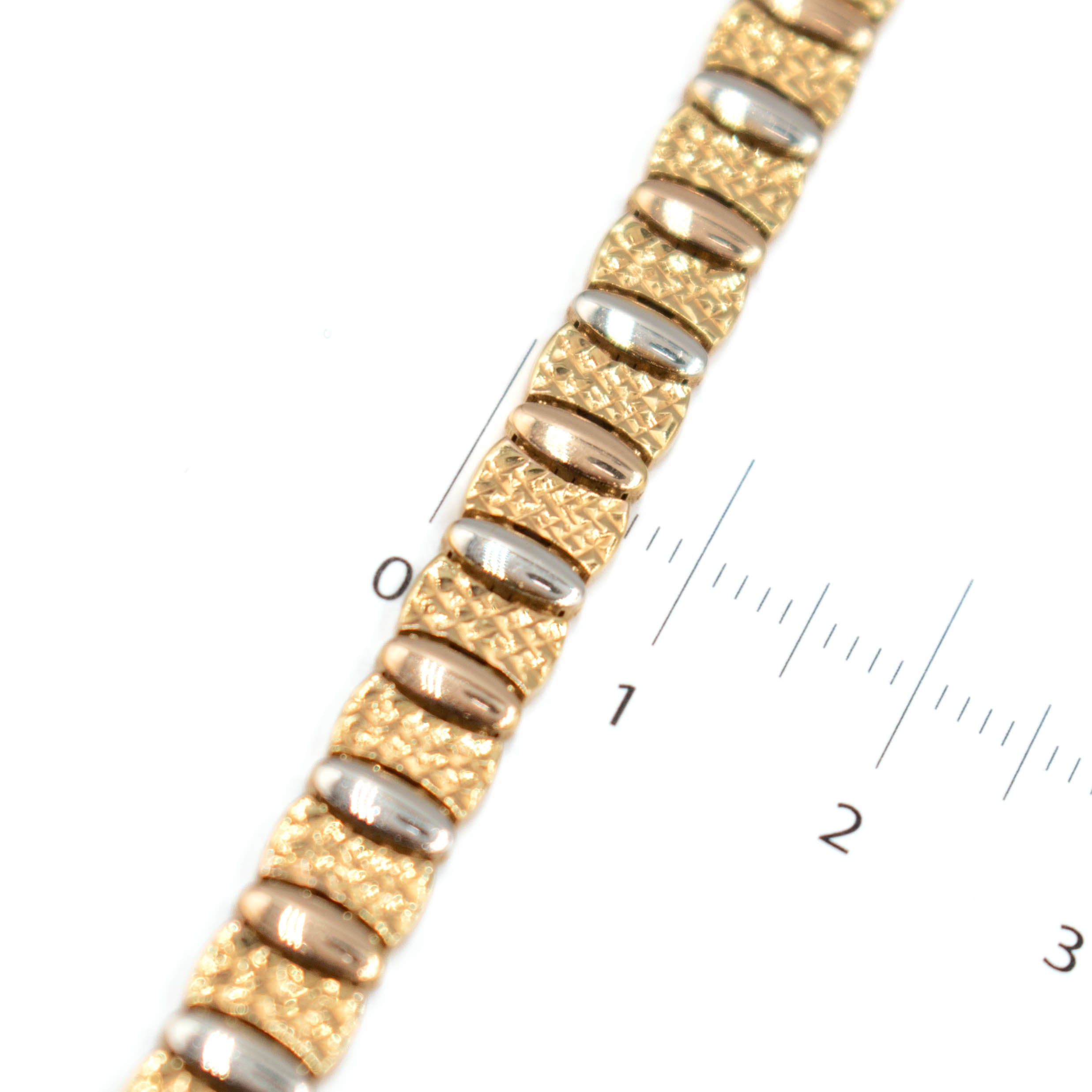 PULSERA TRES ORO 14K