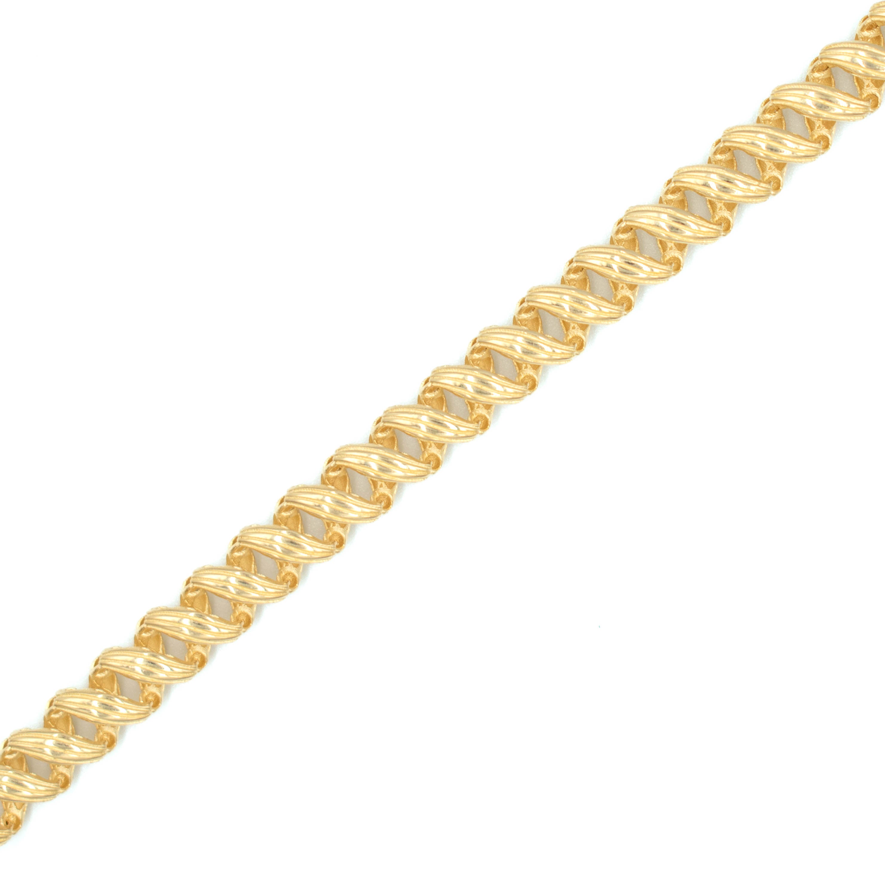 PULSERA HUECA ORO 14K