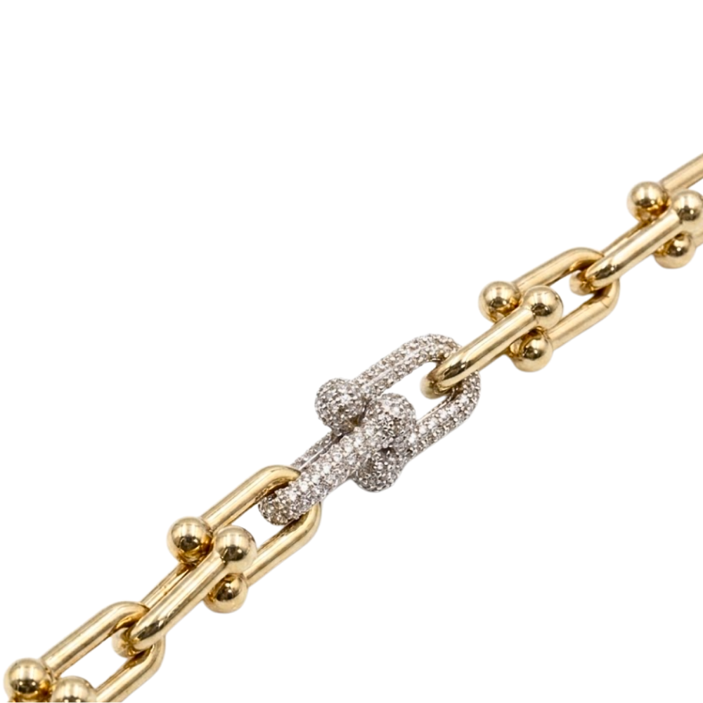 PULSERA  DISEÑADOR ORO 14K