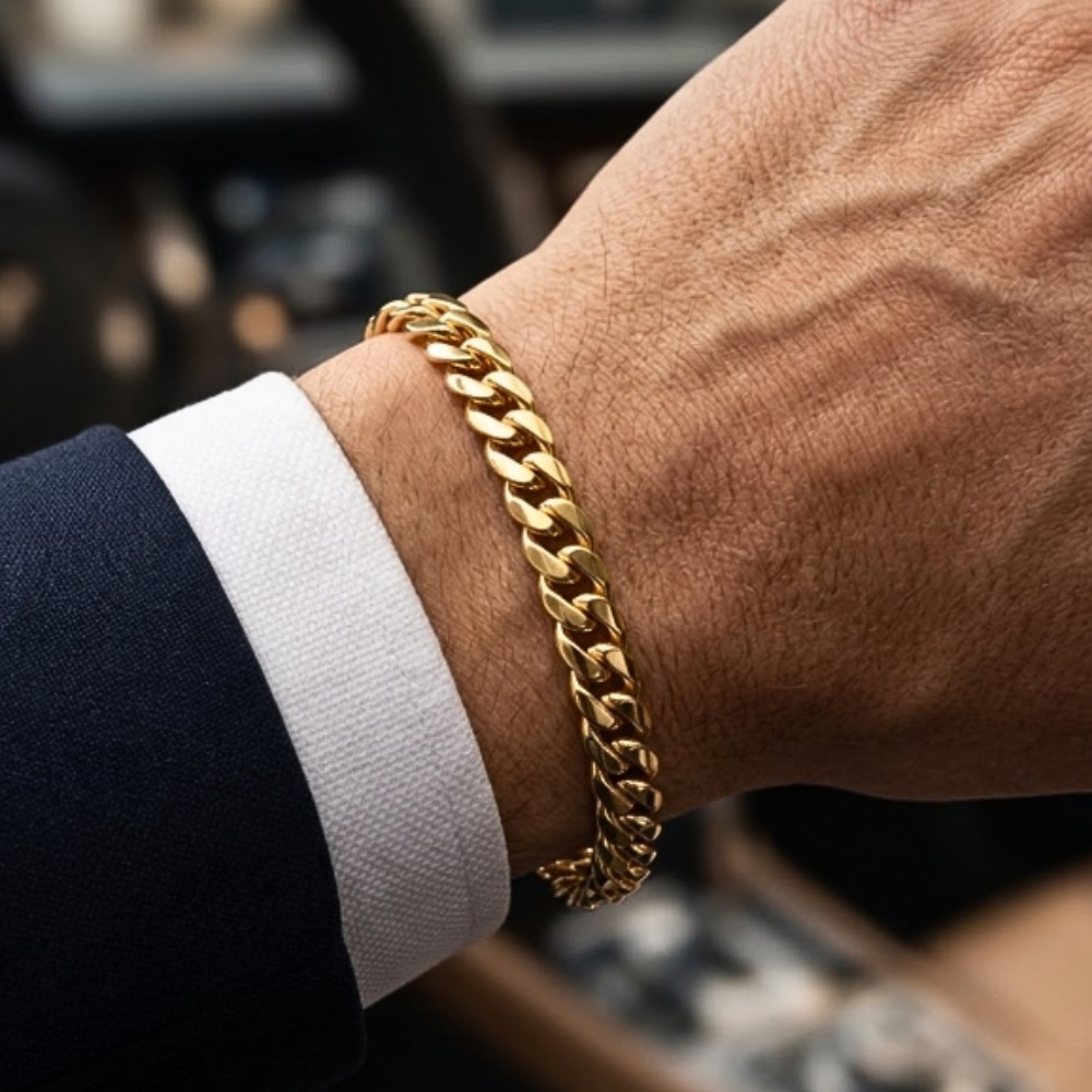 PULSERA CUBANA EN ORO 18K