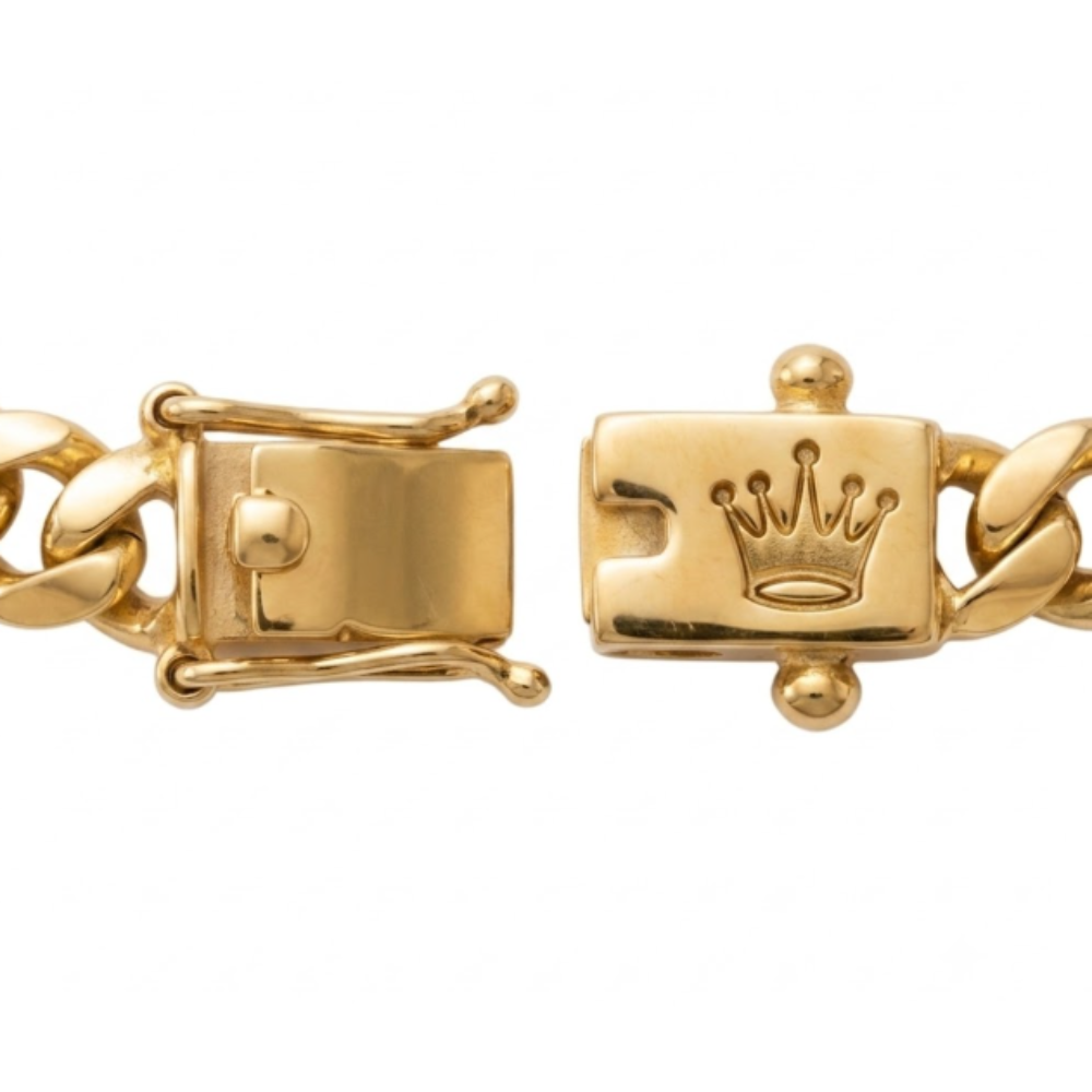PULSERA CUBANA EN ORO 18K