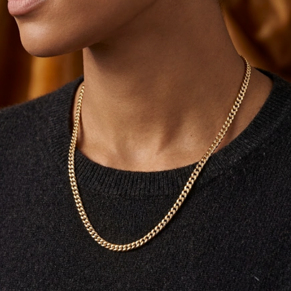 CADENA CUBANA ORO 18K
