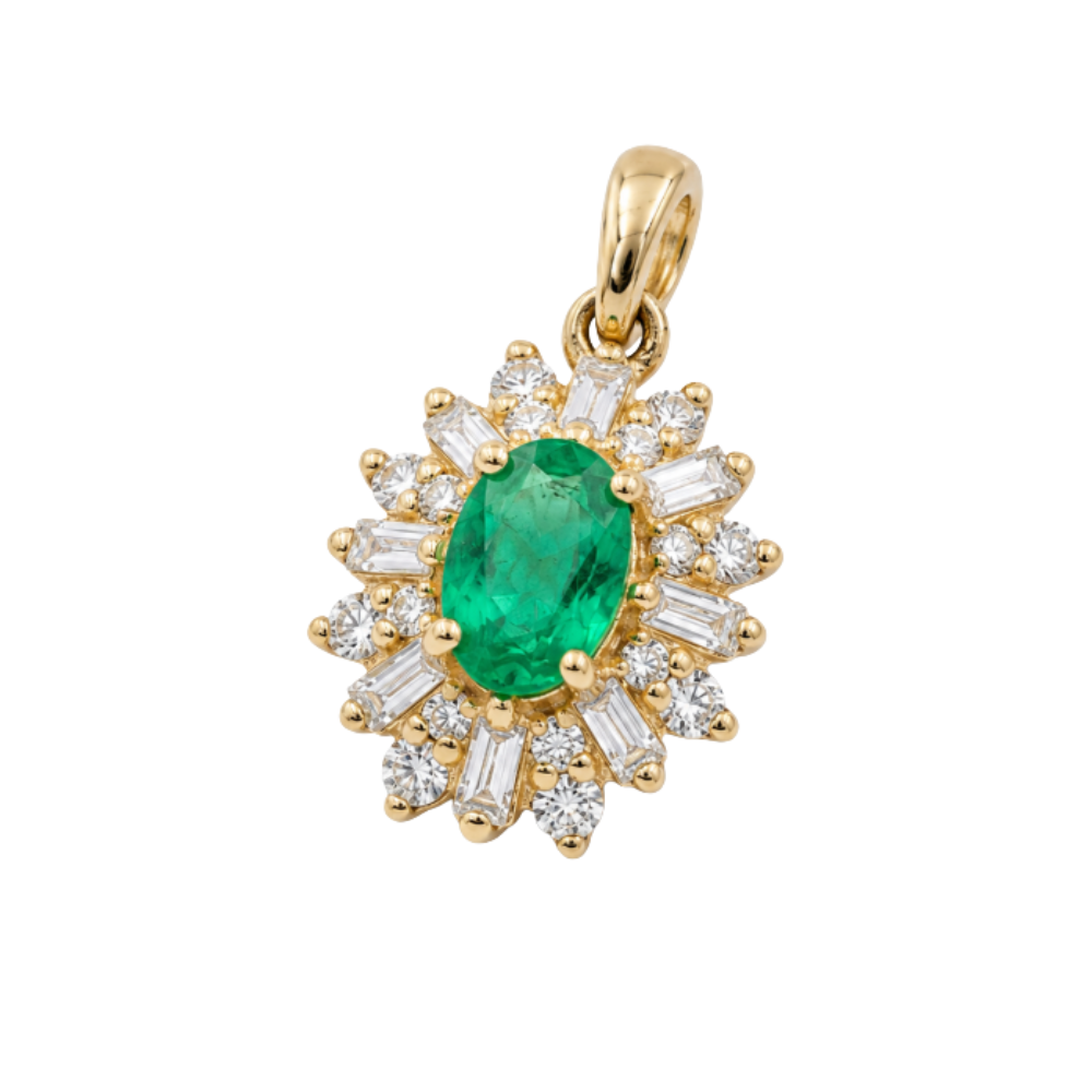 DIJE DE DIAMANTES ORO 14K
