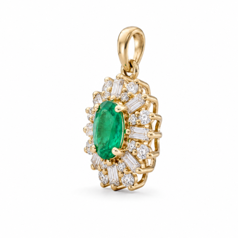 DIJE DE DIAMANTES ORO 14K