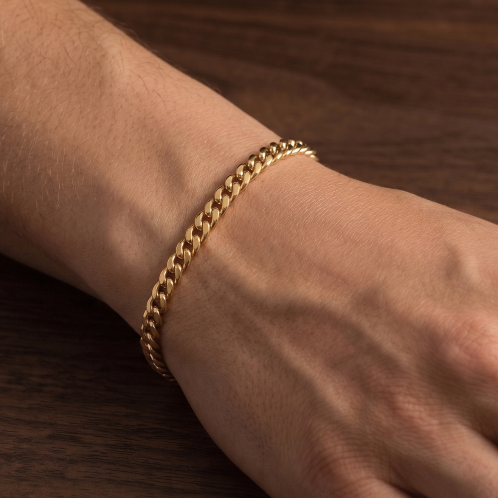 PULSERA CUBANA ORO 18K