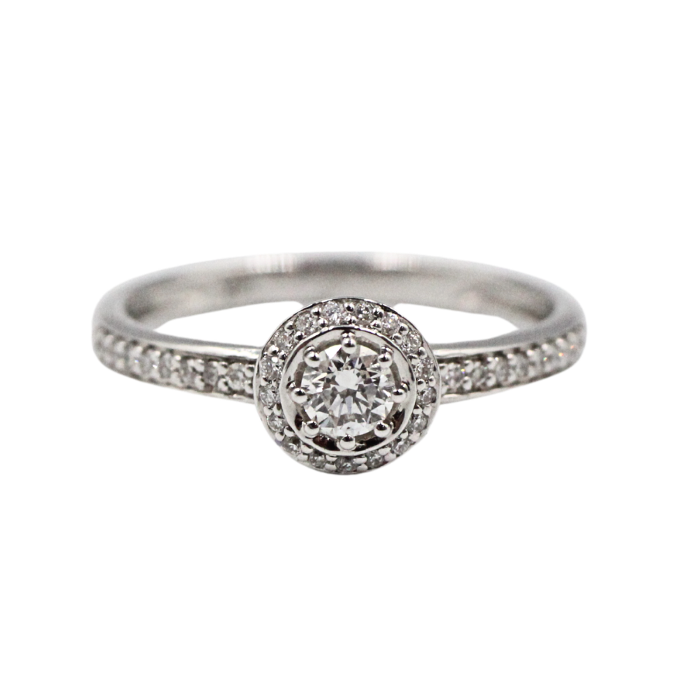 ANILLO EN ORO BLANCO 14K