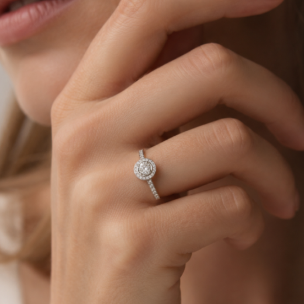 ANILLO EN ORO BLANCO 14K