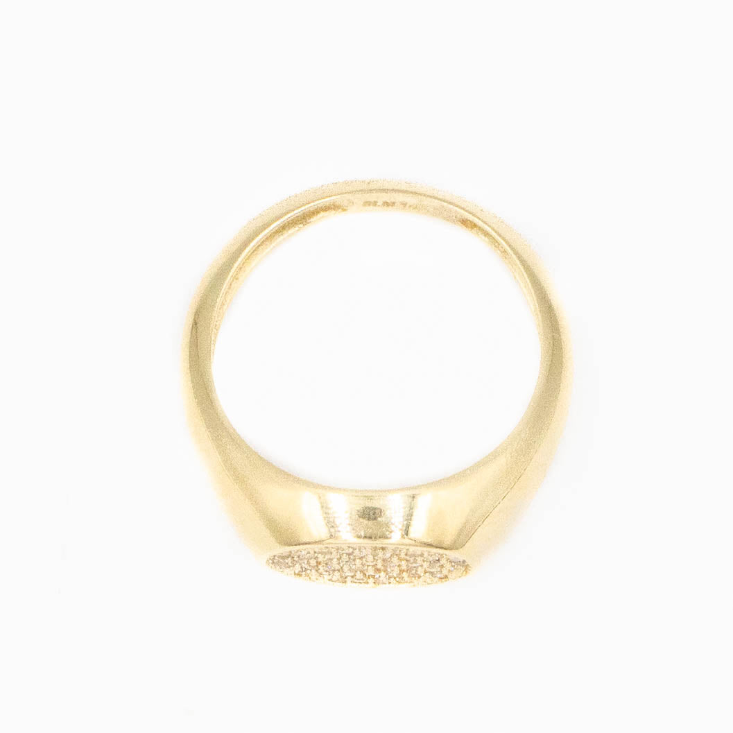 ANILLO CON PIEDRA ZIRCONIA ORO 14K