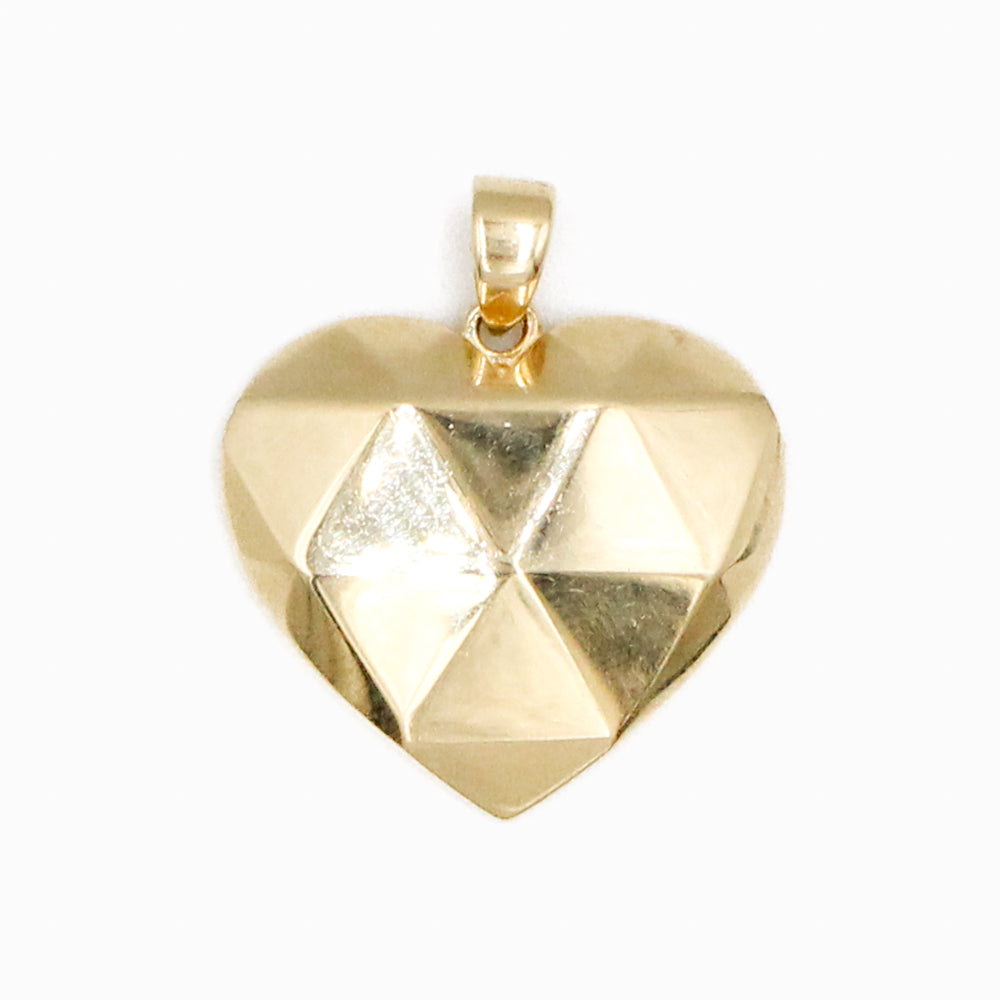 DIJE DE CORAZON HUECO ORO 14K