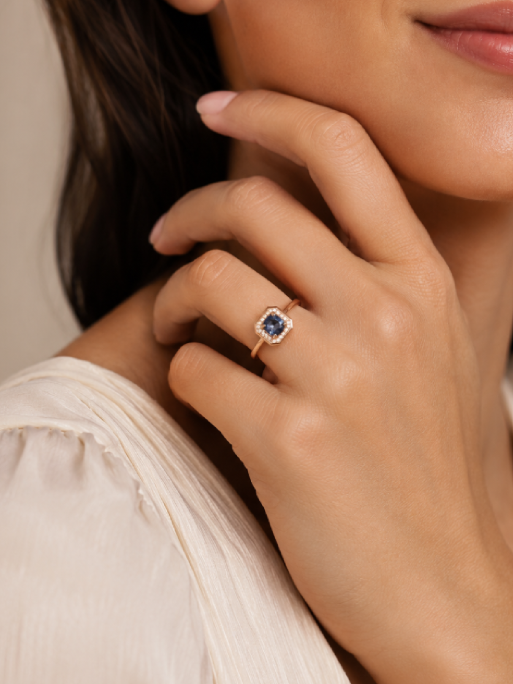 ANILLO ORO ROSA 14K