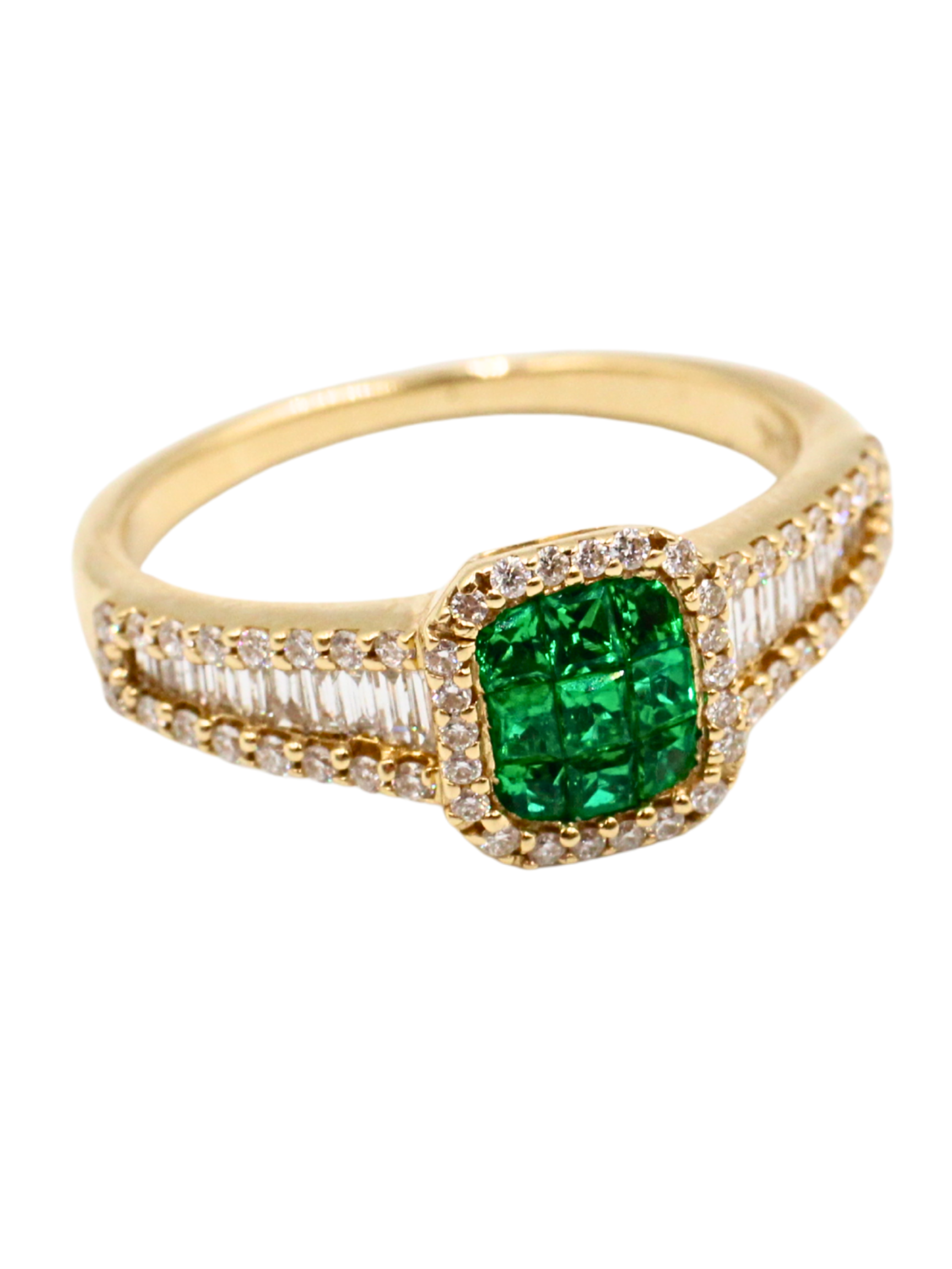 ANILLO ESMERALDA EN 14K