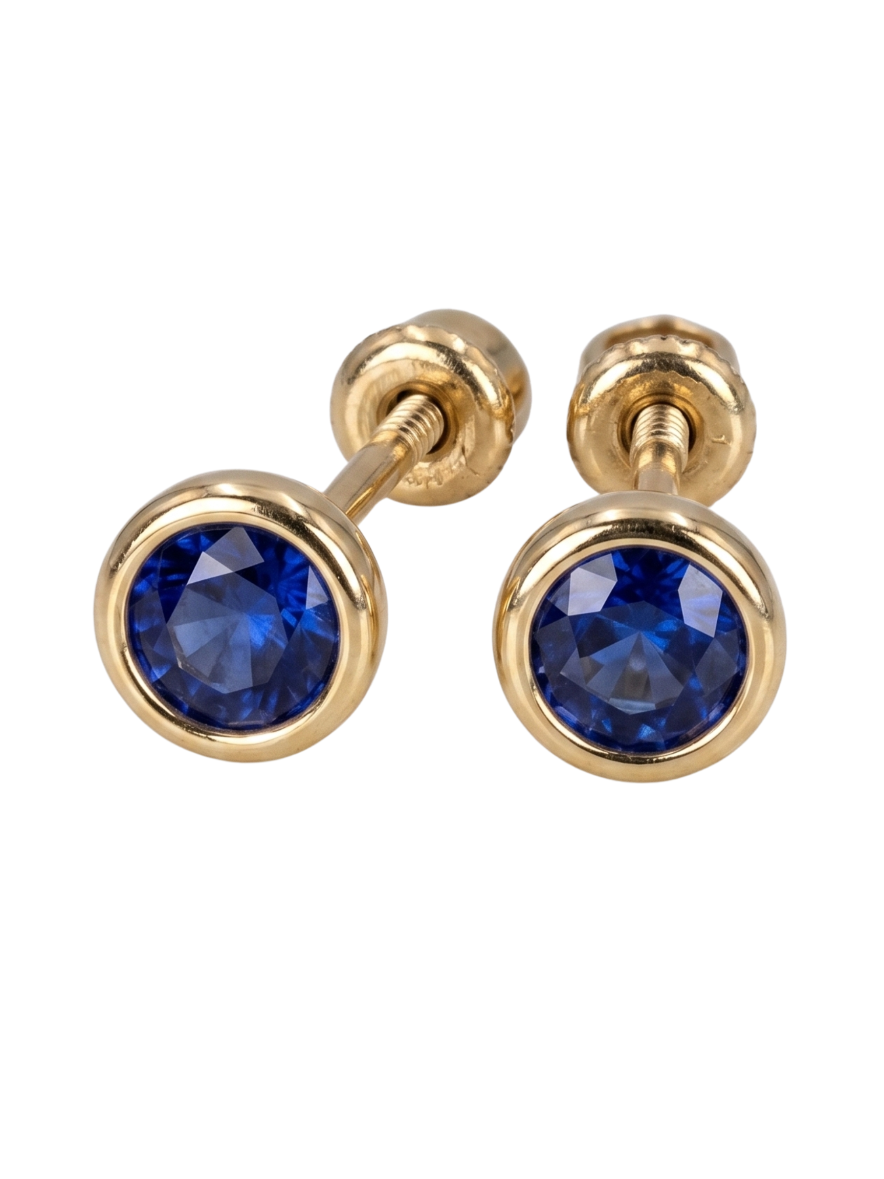 BROQUEL ZAFIRO EN ORO 14K