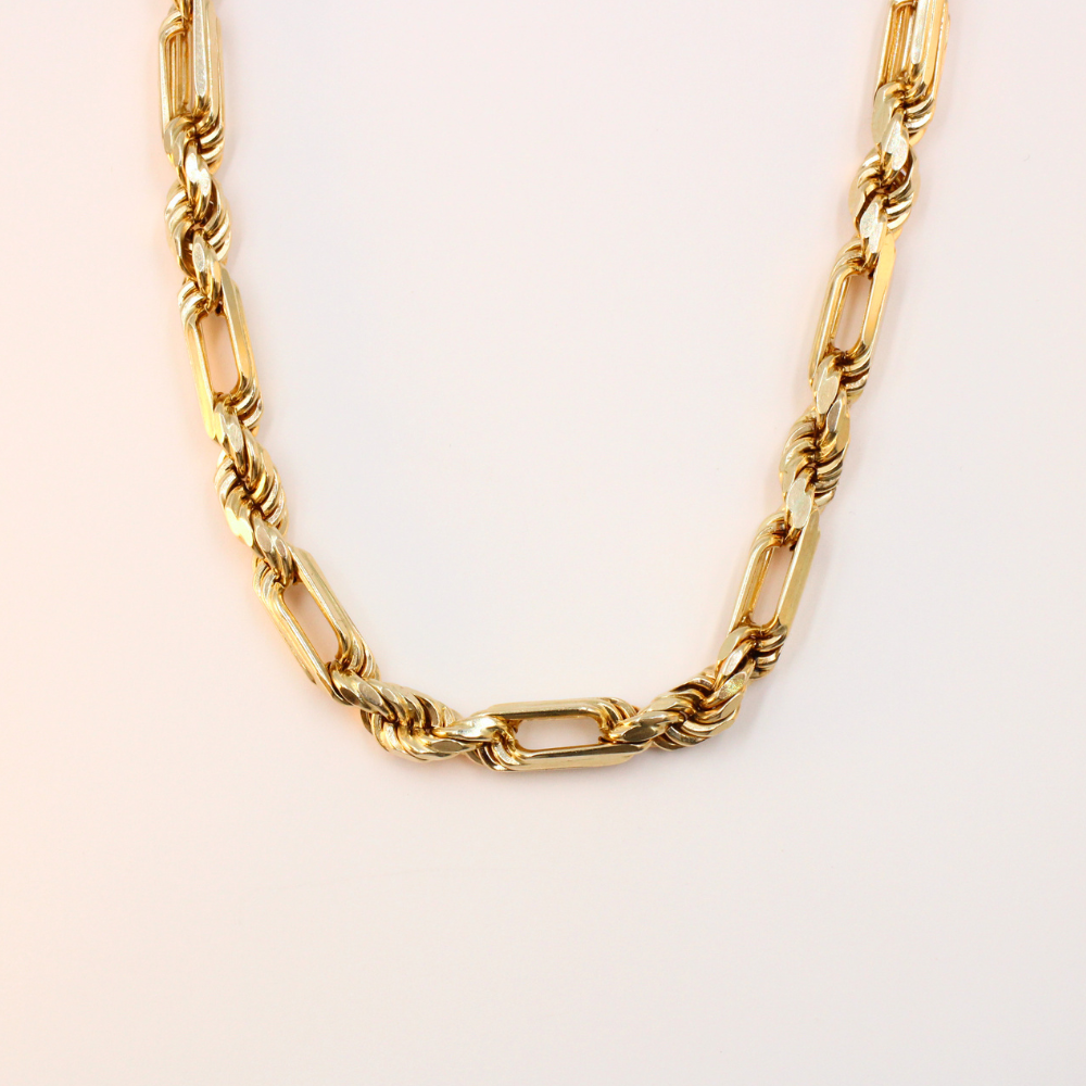CADENA FIGARO ORO 14K