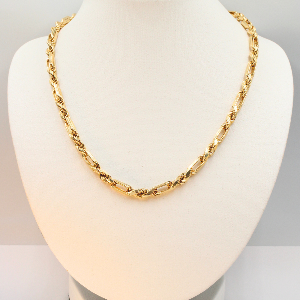 CADENA FIGARO ORO 14K