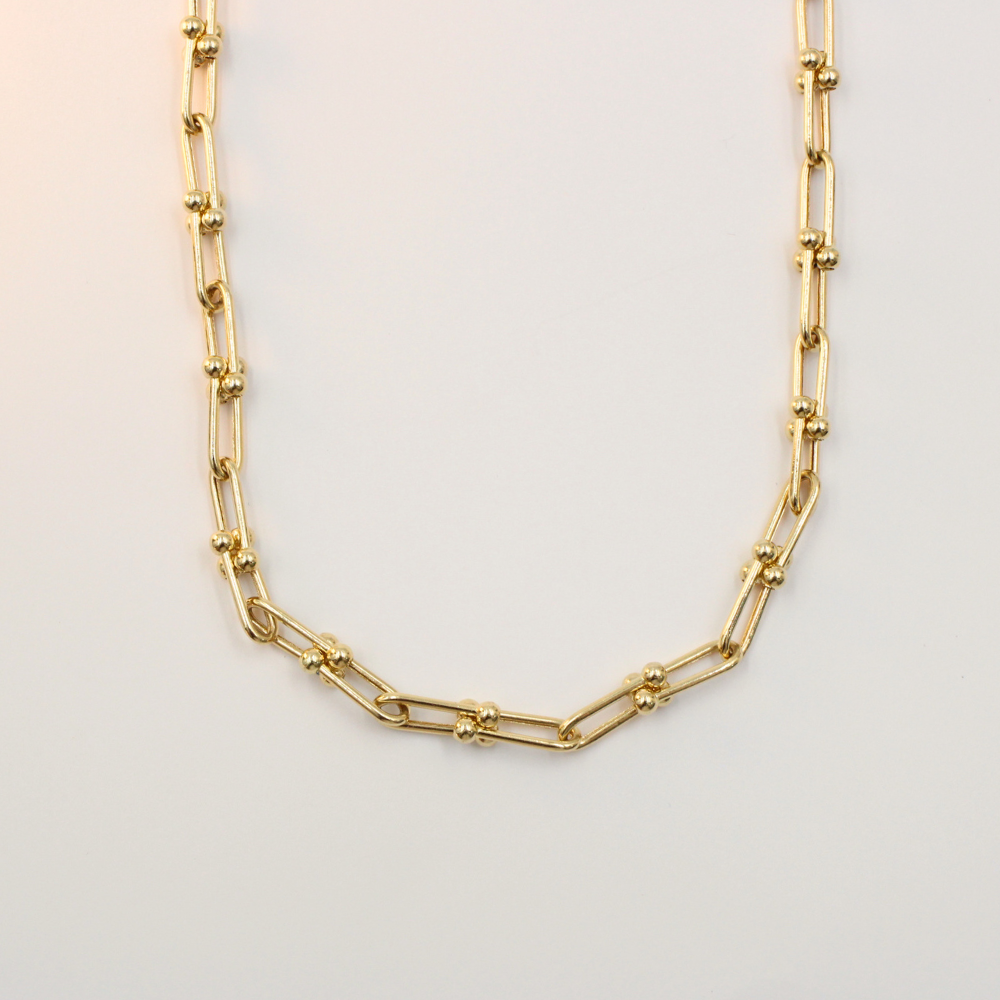 GARGANTILLA DE DISEÑADOR ORO 14K