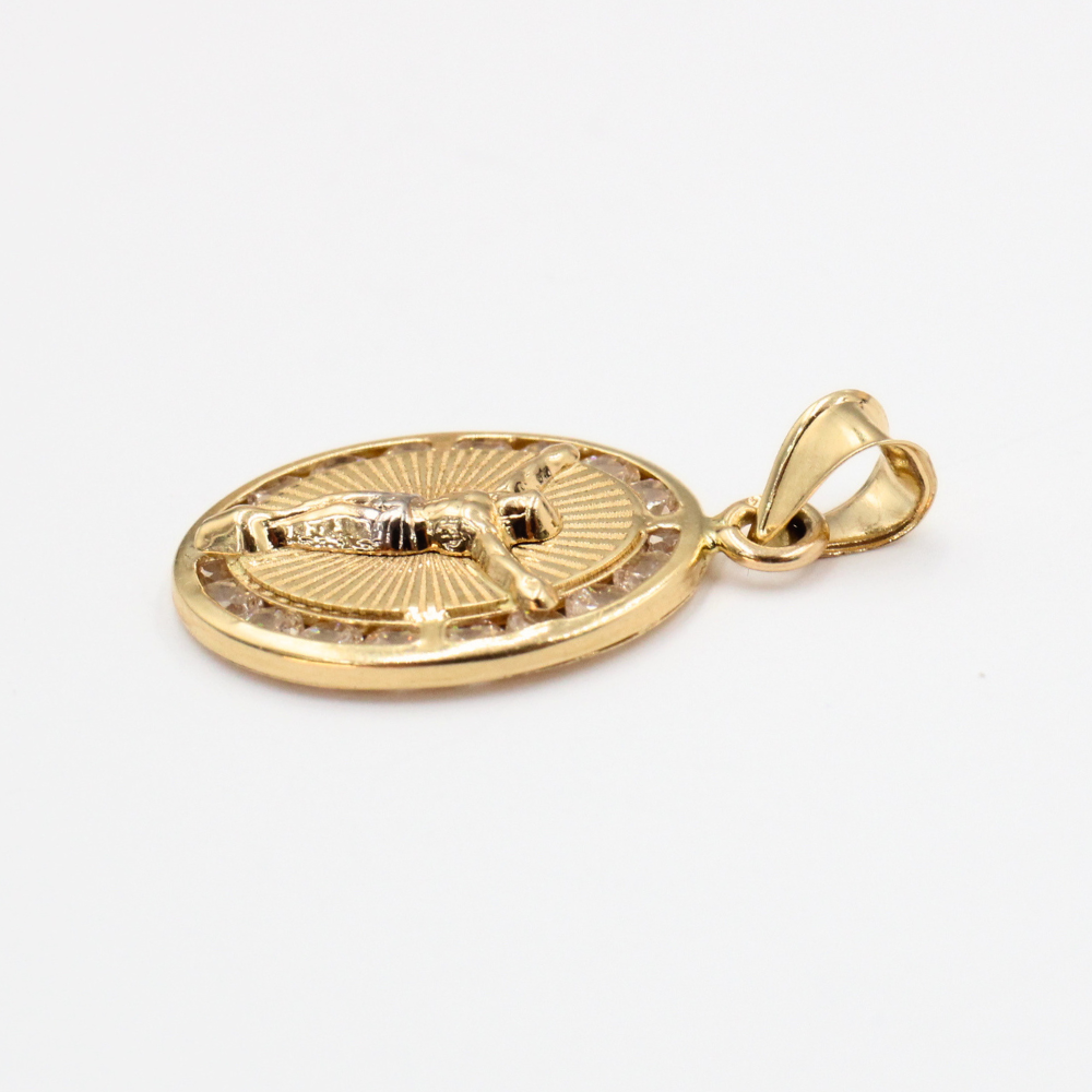 MEDALLA CRISTO ORO 14K